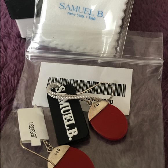 NWT Artisan Crafted By Samual B Natural Gems From The Sea Gemstone Earrings - Picture 3 of 5